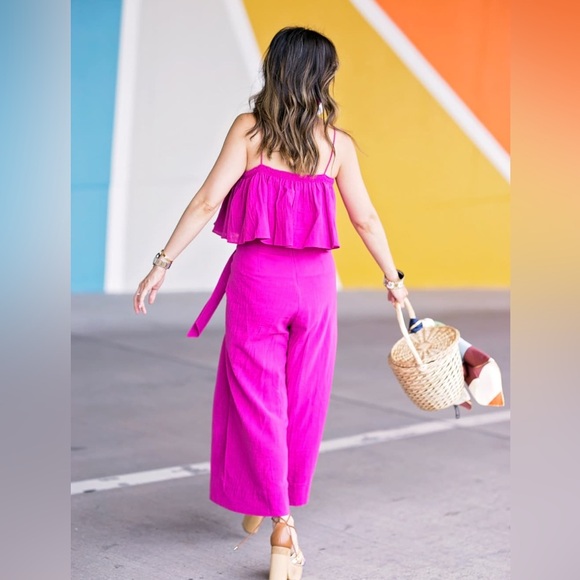 Free People Tropic Babe Set in Dark Pink - Picture 4 of 8